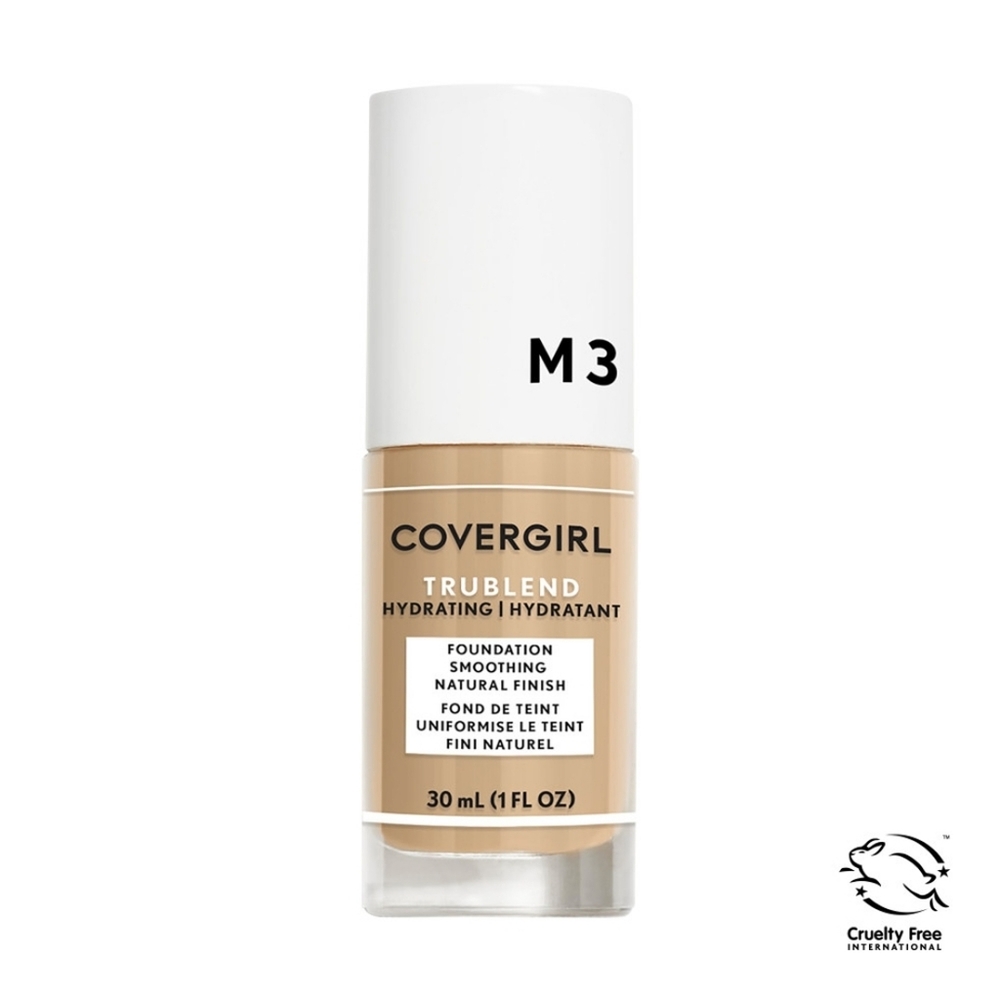 *3/15* NEW Covergirl Trublend Hydrating Liquid Foundation M3 Golden Beige Dewy